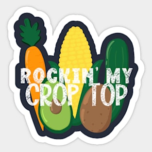 Crop Top with extra veggies. Sticker